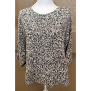 J Jill Pure Jill Brown & White Heathered Kimono Size XS